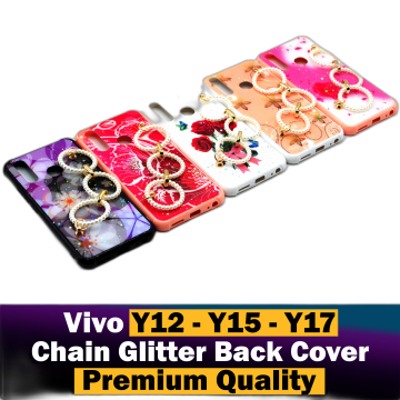 Vivo Y12 Chain Glitter Beauty Mobile Cover