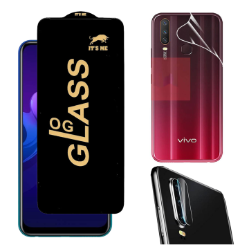 Vivo Y15 360¬∞ Clear Kit: OG Glass + Back Jelly Camera Guard - Image 2