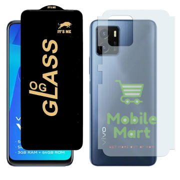 Vivo Y15c Combo: OG Glass Screen Protector + Carbon Back Skin - Image 2