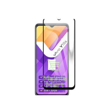 Vivo Y15s Full Screen Protector 9D Tempered Glass Protector For Vivo Y15s - Image 2