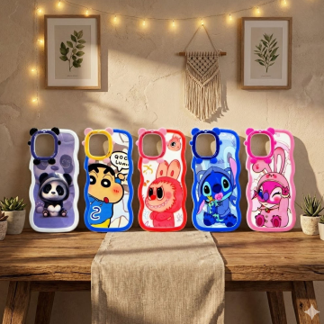 Vivo Y15s Wave Style Cartoon Printed Mobile Cover