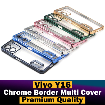 Vivo Y16 Soft Multi Chrome Border Camera Protection Mobile Cover