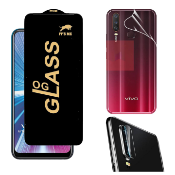 Vivo Y17 360¬∞ Clear Kit: OG Glass + Back Jelly Camera Guard - Image 2