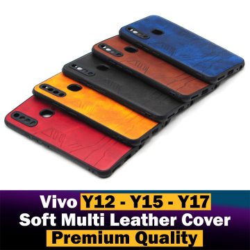 Vivo Y17 Soft Leather Back Cover
