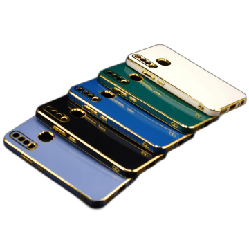 Vivo Y17 Soft Multi Camera Protection Golden Border Mobile Cover