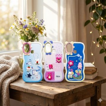 Vivo Y17 Wave Style Doll Design Back Cover - Image 2