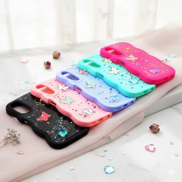 Vivo Y17s Glitter Butterfly Mobile Cover