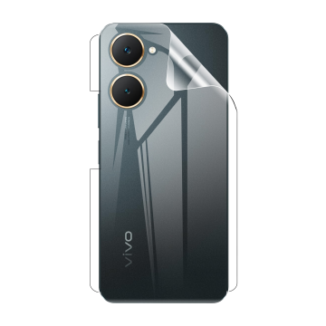 Vivo Y18 Back Clear Jelly Protector - Soft Hydrogel Film - Image 2