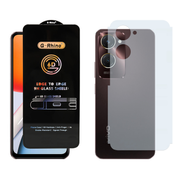 Vivo Y18 Combo: OG Glass Screen Protector + Carbon Back Skin - Image 2