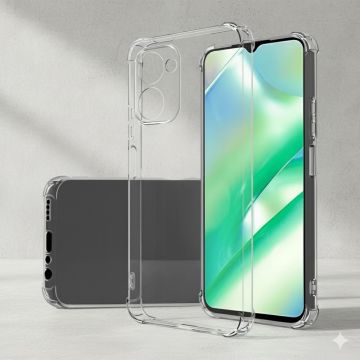 Vivo Y18 Transparent Anti Shock Soft Crystal Clear Mobile Cover - Image 2