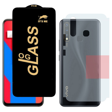 Vivo Y19 Combo: OG Glass Screen Protector + Carbon Back Skin - Image 2