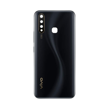 Vivo Y19 Rear Back Body Casing Housing Replacement Battery Back Door With Side Buttons And Camera Lens For Vivo Y19 - Black - Image 2