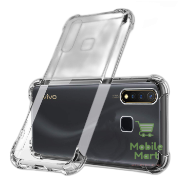Vivo Y19 Transparent Anti Shock Soft Crystal Clear Bumper Mobile Cover - Image 2