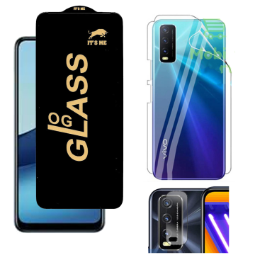 Vivo Y20s 360¬∞ Clear Kit: OG Glass + Back Jelly Camera Guard - Image 2