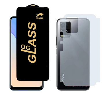 Vivo Y21 Combo: OG Glass Screen Protector + Carbon Back Skin - Image 2