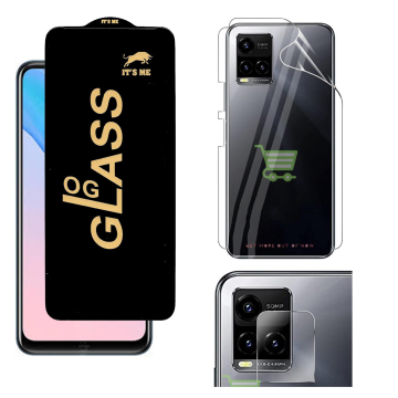 Vivo Y21A 360¬∞ Clear Kit: OG Glass + Back Jelly Camera Guard - Image 2