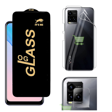 Vivo Y21s 360¬∞ Clear Kit: OG Glass + Back Jelly Camera Guard - Image 2