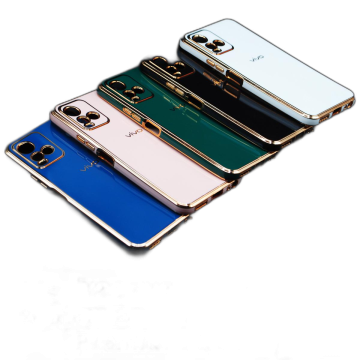 Vivo Y21s Soft Multi Golden Border Camera Protection Cover