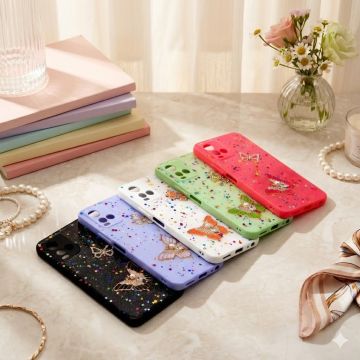 Vivo Y21T Back Cover Fancy Glitter Butterfly Style Cover Case For Y21T