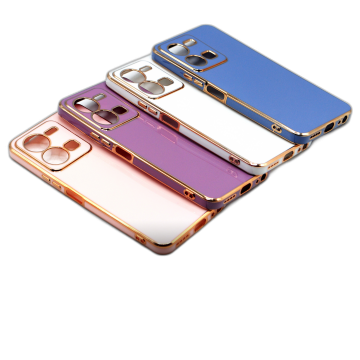 Vivo Y22s Soft Multi Golden Border Camera Protection Cover