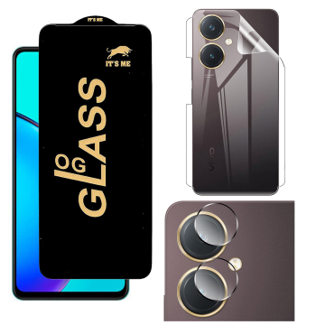 Vivo Y27 360¬∞ Clear Kit: OG Glass + Back Jelly Camera Guard - Image 2
