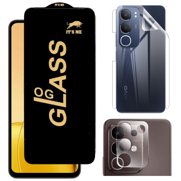 Vivo Y29 360¬∞ Clear Kit: OG Glass + Back Jelly Camera Guard - Image 2
