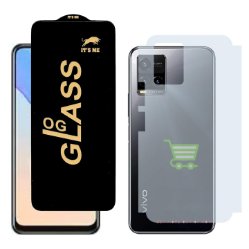 Vivo Y33t Combo: OG Glass Screen Protector + Carbon Back Skin - Image 2