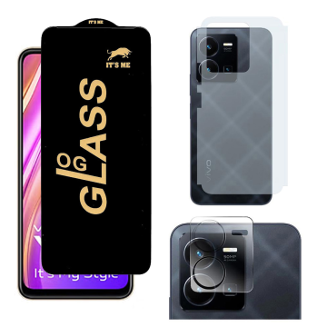 Vivo Y35 3-in-1 Kit: OG Glass + Carbon Back Camera Protector - Image 2