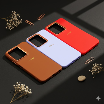 Vivo Y35 Soft Golden Camera Case - Image 2