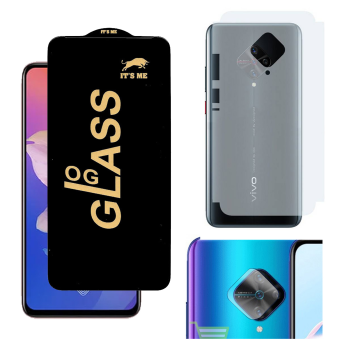 Vivo Y51 3-in-1 Kit: OG Glass + Carbon Back Camera Protector - Image 2