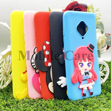 Vivo Y51 Back Cover Hello Kitty Minion Taddy Bear Soft Silicon Fancy Cover For Girls