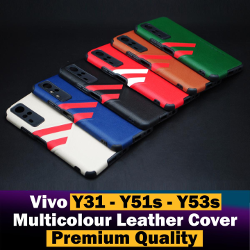 Vivo Y51s Soft Multicolour Leather Cover - Image 2