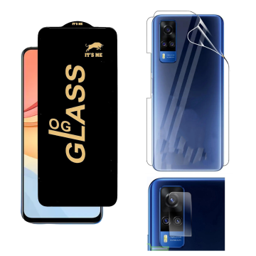 Vivo Y53s 360¬∞ Clear Kit: OG Glass + Back Jelly Camera Guard - Image 2