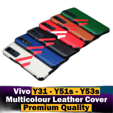 Vivo Y53s Soft Multicolour Leather Cover - Image 2