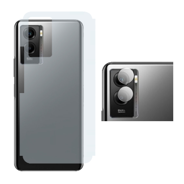 Vivo Y55s 5G Clear Back Kit: Carbon + Camera Lens Protector - Image 2