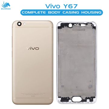 Vivo Y67 Rear Complete Body Casing Housing Replacement For Vivo Y67 - Golden - Image 3