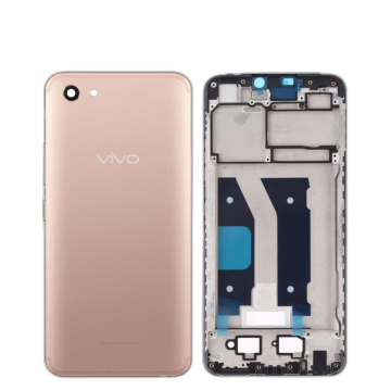Vivo Y81 Housing Middle Frame With Side Button and Camera Lens Complete Body Casing Replacement For Y81 - Golden - Image 2