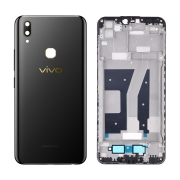 Vivo Y85 Rear Complete Body Casing Housing With Camera Lens Replacement For Vivo Y85 - Black - Image 2