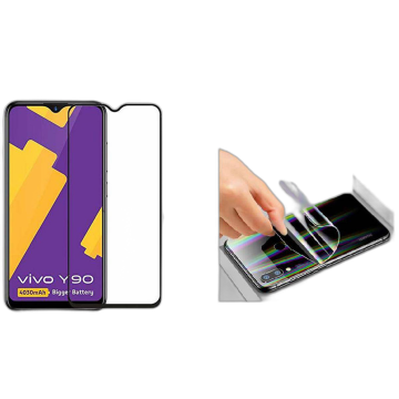 Vivo Y90 Full Screen Protector 9D Tempered Glass Protector For Vivo Y90  - Image 2