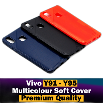 Vivo Y91 Back Cover Back Cover Soft Silicon Multicolour Case For Vivo Y91 - Image 2
