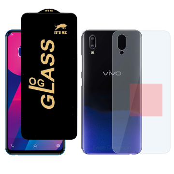 Vivo Y93 Combo: OG Glass Screen Protector + Carbon Back Skin - Image 2