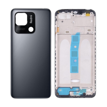 Xaiomi Redmi 10C Rear Complete Body Casing Housing Replacement For Redmi 10C - Black - Image 2