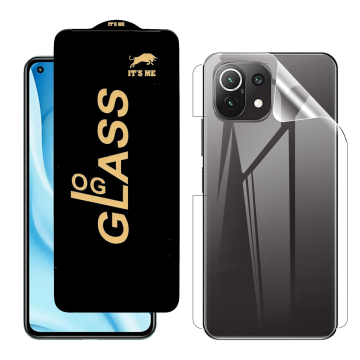 Xiaomi 11 Lite Protection Pack: OG Glass + Clear Back Jelly Film - Image 2