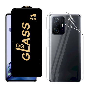 Xiaomi 11T Protection Pack: OG Glass + Clear Back Jelly Film - Image 2