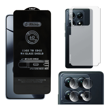 Xiaomi 14T 3-in-1 Kit: OG Glass + Carbon Back Camera Protector - Image 2