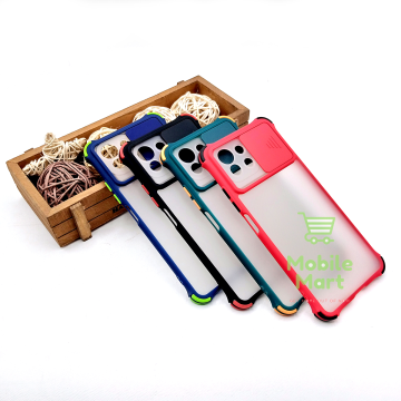 Xiaomi Mi 11 Lite Back Cover Smoky Matte Bumper Armor Case Window Shutter Slide Camera lens Protector Case Cover For Xiaomi Mi 11 Lite - Image 2
