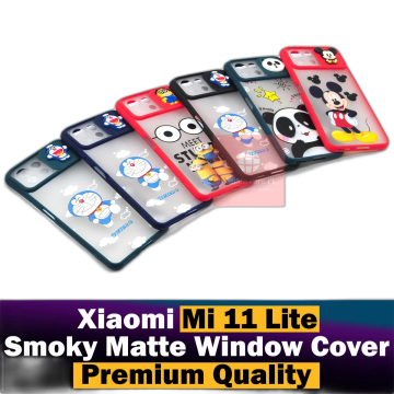 Xiaomi Mi 11 Lite Back Cover Smoky Matte Window Shutter Mi 11 Lite Case For Girls - Image 2