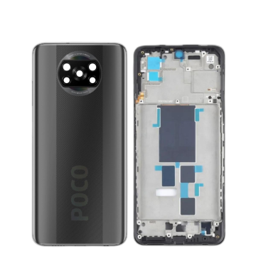 Xiaomi Poco X3 Housing Middle Frame With Side Button and Camera Lens Complete Body Casing Replacement For Poco X3 - Gray - Image 2