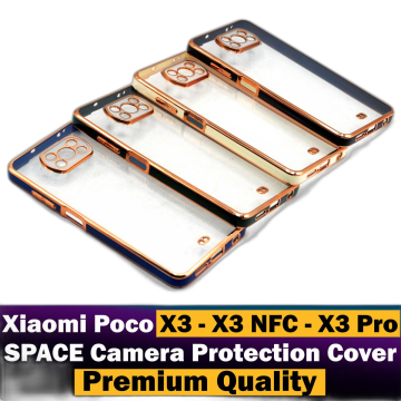 Xiaomi Poco X3 NFC Golden Cover Chrome Side Golden Back Cover For Poco X3 NFC - Image 2