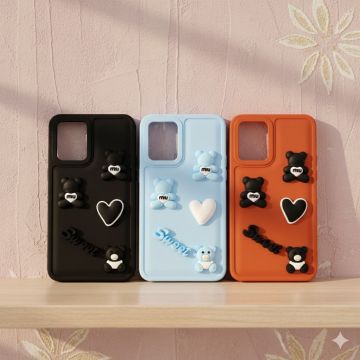 Xiaomi Redmi 10 Heart Glitter Sweet Style Cover Case - Image 2